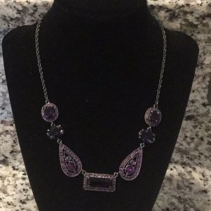 Purple Paisley Necklace